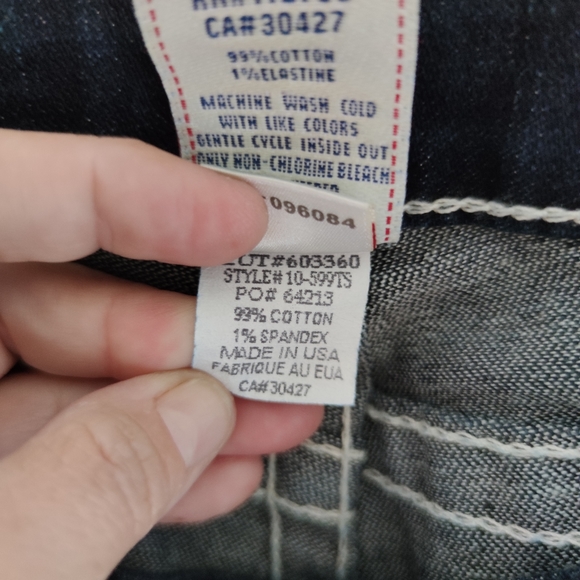 True Religion 💜 Julia Skinny Jeans Dark Flap - Picture 3 of 12